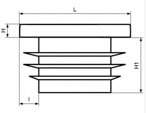 Internal cap for profile post roof 50X50 50 PCS GREEN