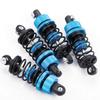 TRZX 4pcs RC Shock Absorbers, Front & Rear Shock Absorbers, 55mm & 62mm, Upgrade Parts for Tamiya TT02 1/10 RC Drift Car (55mm Blue)