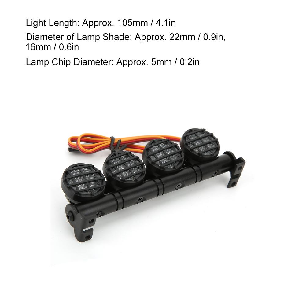 5V RC Roof Light Upgrade Part Accessory with Screw Fit for RGT 1 10 136100 RC CarLarge 22mm   0.9in