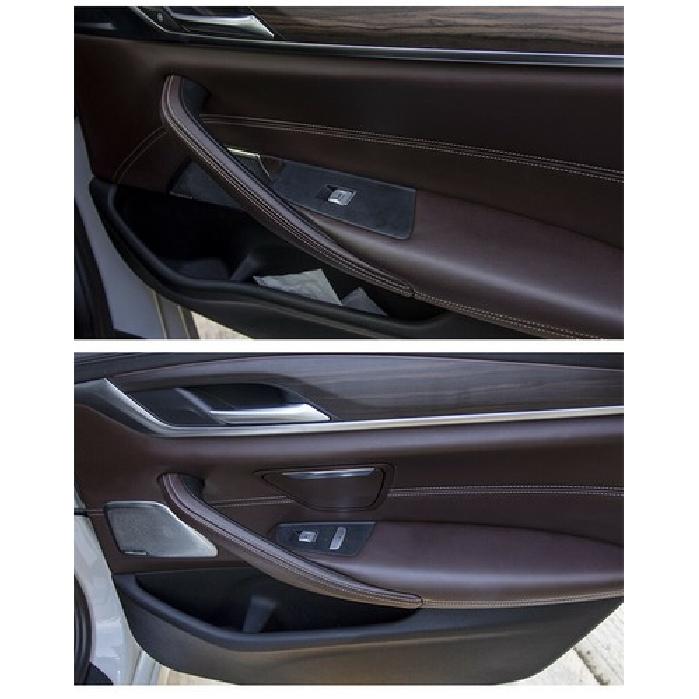 4x Car Interior Left & Right Door Handle ABS Trim Part For BMW 5 Series G30 17+