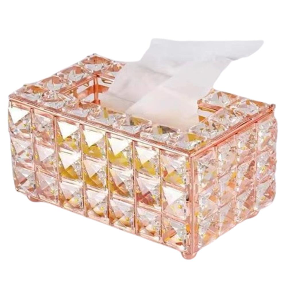 Shiny Cube Paper Towel Storage Box Sparkly Paper Dispenser Living Room