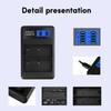 Convenient and Portable BLH1 LCD Double Slot Charger Camera Battery Charger for Olympus EM1 MARKII EM1-2 EM1 Mark 2 EM1