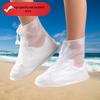 Unisex Waterproof Non-slip Rain Shoe Covers with Zipper - Thickened and Portable for Outdoor Travel