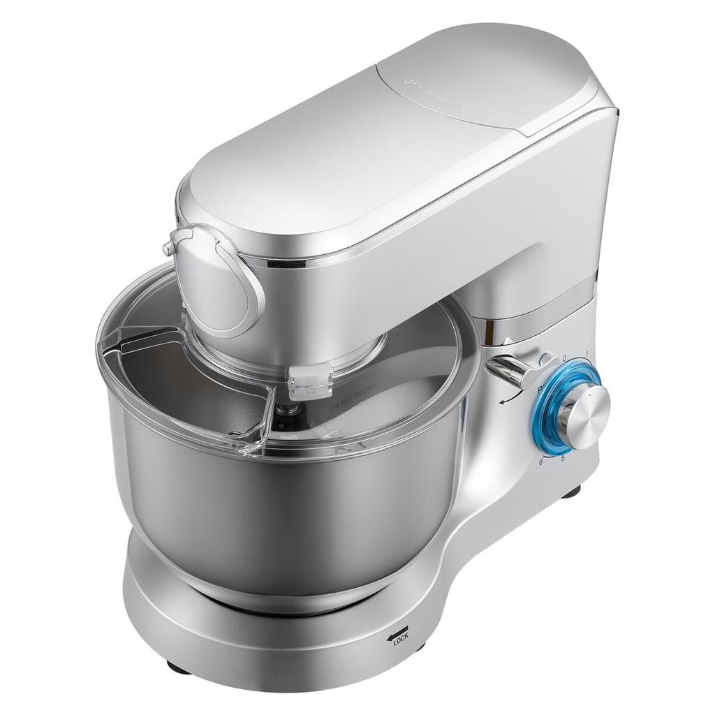 Stand Mixer, 6 L Electric Kitchen Mixer, 1500W Dough-Mixer, 6+P Speeds Tilt-head Food-Mixer with 1.5 L Blender Cup, Stainless Steel Bowl, Dough Hook,