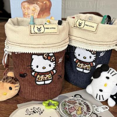 KT Кот Вышитый Многофункциональный Подставка для карандашей и Косметичка