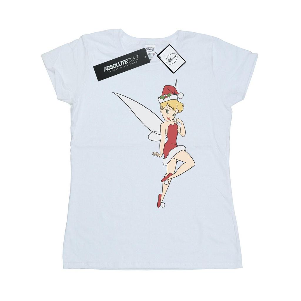 Disney Женская/Дамская Рождественская хлопковая футболка с феей Динь-Динь