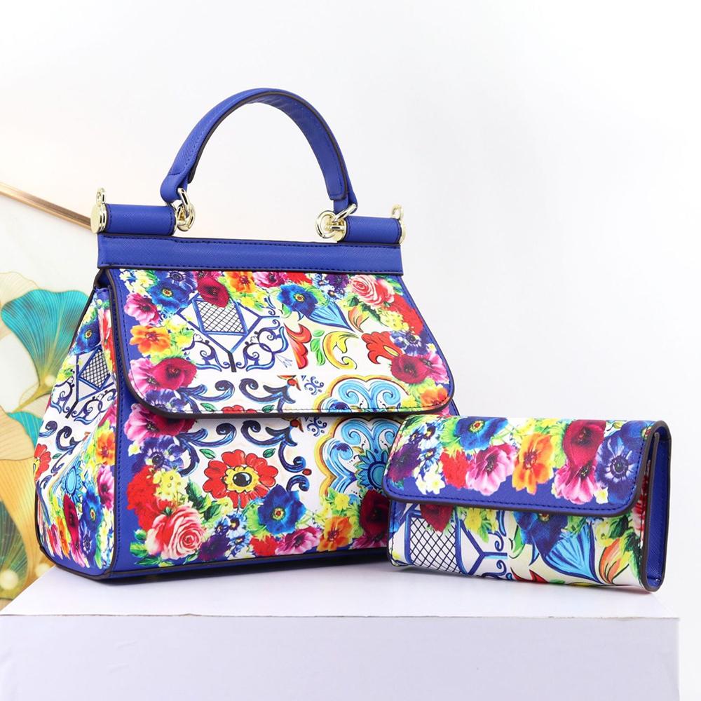 Женские сумки Кожа Винтаж Живопись Искусство Кошелек Сумки Девушка Сумка на плечо Кросс-боди Сумка-мессенджер Женские тоуты Стиль Braccialini