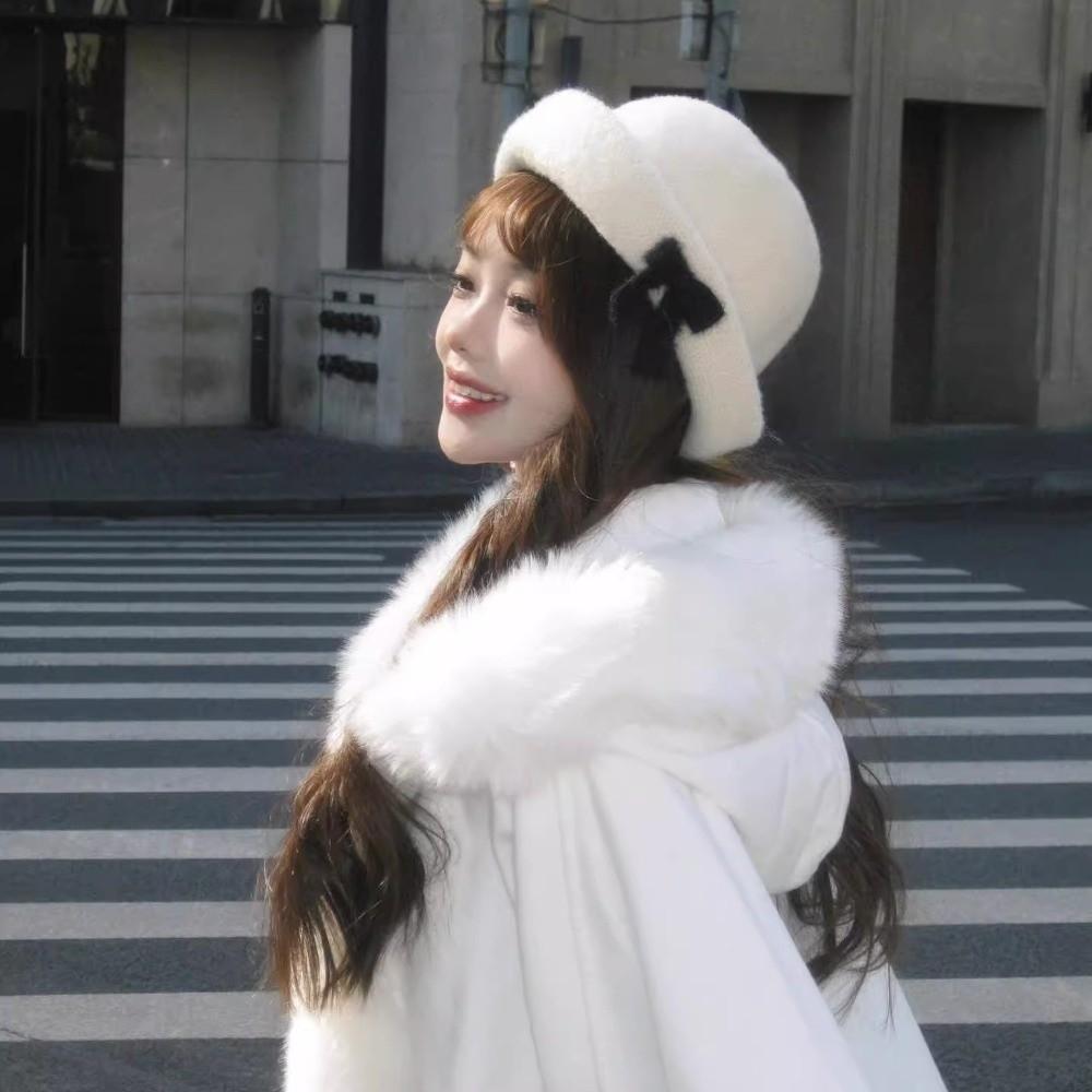 Однотонная шерстяная рыбацкая шапка вязаная женская панама элегантная панама с бантом весна лето