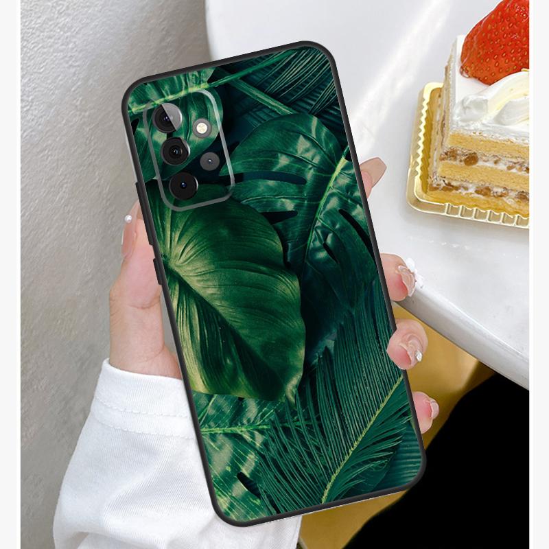 Чехол 'Тропические листья' для Samsung Galaxy A15 A25 A35 A55 A51 A71 A12 A32 A52 A13 A33 A53 A14 A34 A54