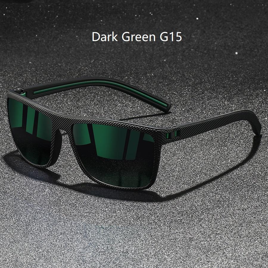 Модные квадратные солнцезащитные очки UV400 Мужские Женские Вождение Рыбалка Красочные Трендовые Легкие Уличные Очки