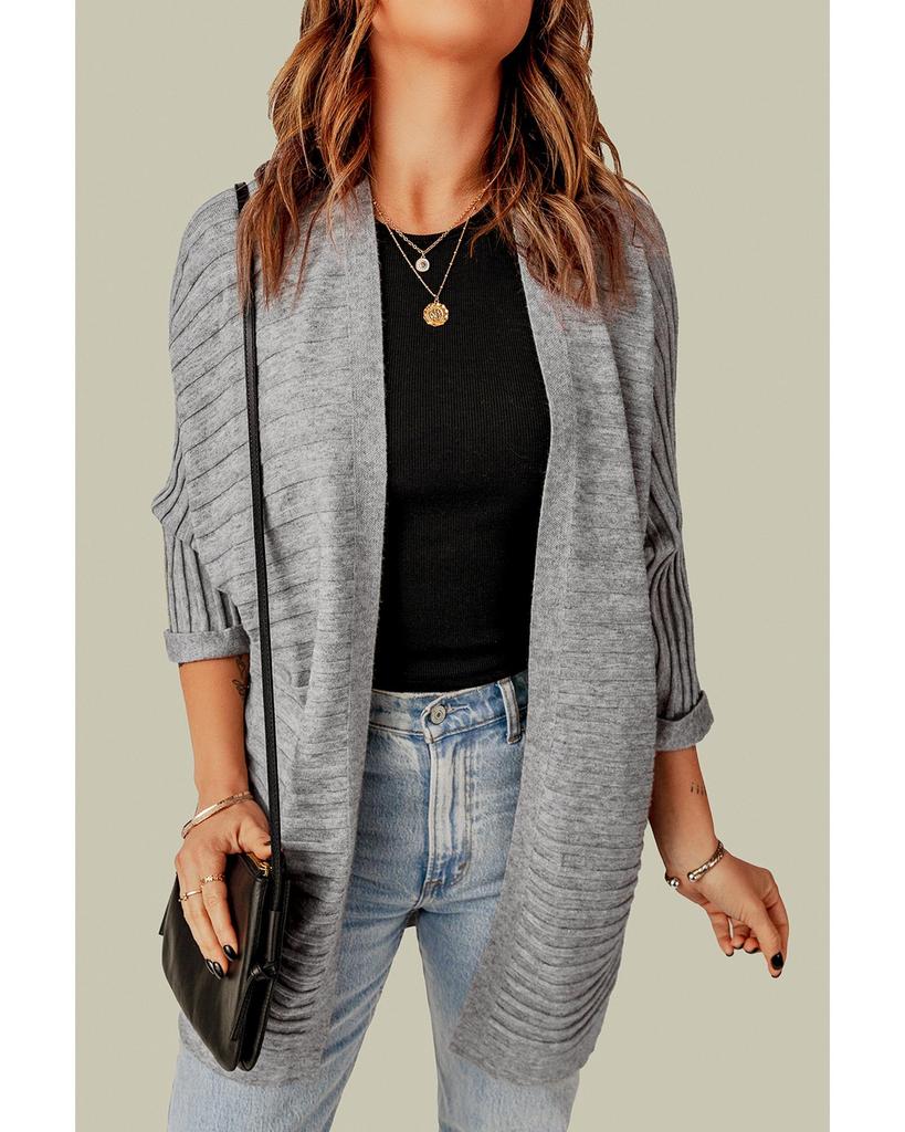 Azura Exchange Open Front Knit Cardigan