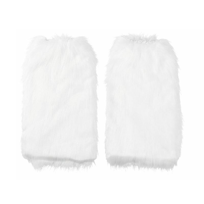 Faux Furs Cuffs Furry Wrist Bands Leg Warmers Wrist Cuffs Warmer Boot Cuffs for Women Party Cosplay Costumes Accessories