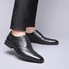 New Large Size Men's Retro Business Dress Fashion Leather Shoes British Casual Single Shoes Brock Trendy Shoes Men's Single Shoes