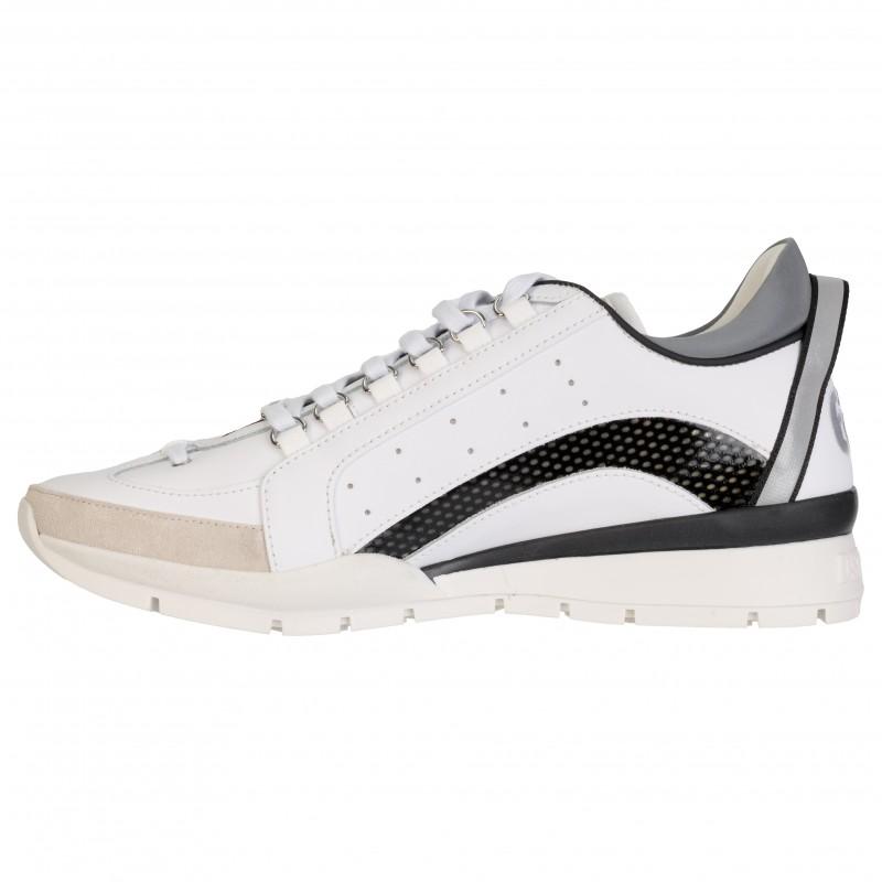 DSQUARED2 luxury Italian sneakers shoes bianco - Size: 43