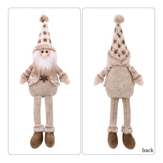 Рождественские украшения для кукол Снеговик Лось Длинноногий плюшевый игрушка Рождественские украшения Мягкая кукла Подарок для детей Друзья Семья