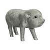 Woobia Silver Pig 22 X 10 X Doll Figure Ornament Animal Garden Decoration Pig (Medium) 12.1cm H11318-13
