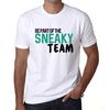 Мужская винтажная футболка Футболка с рисунком Be Part of The Sneaky Team White
