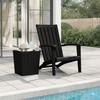 VidaXL Garden Chair Adirondack Black Polypropylene 364165