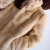 Imitation Danish Mink Jacket Women's Winter Imitation Mink Fleece Fur Coat Light Long Plush Top Thickened