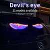 Hot-selling new, led eyes screen car wireless three-color display car rear window LED display demon's eye·