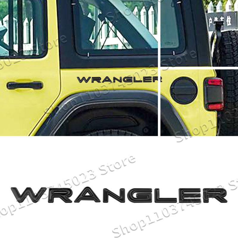 3D Metal Emblem Car Side Fender Rear Tail Trunk Sticker For Jeep Wrangler Logo JK JL TJ YJ Grand Cherokee Overland Compass AS1