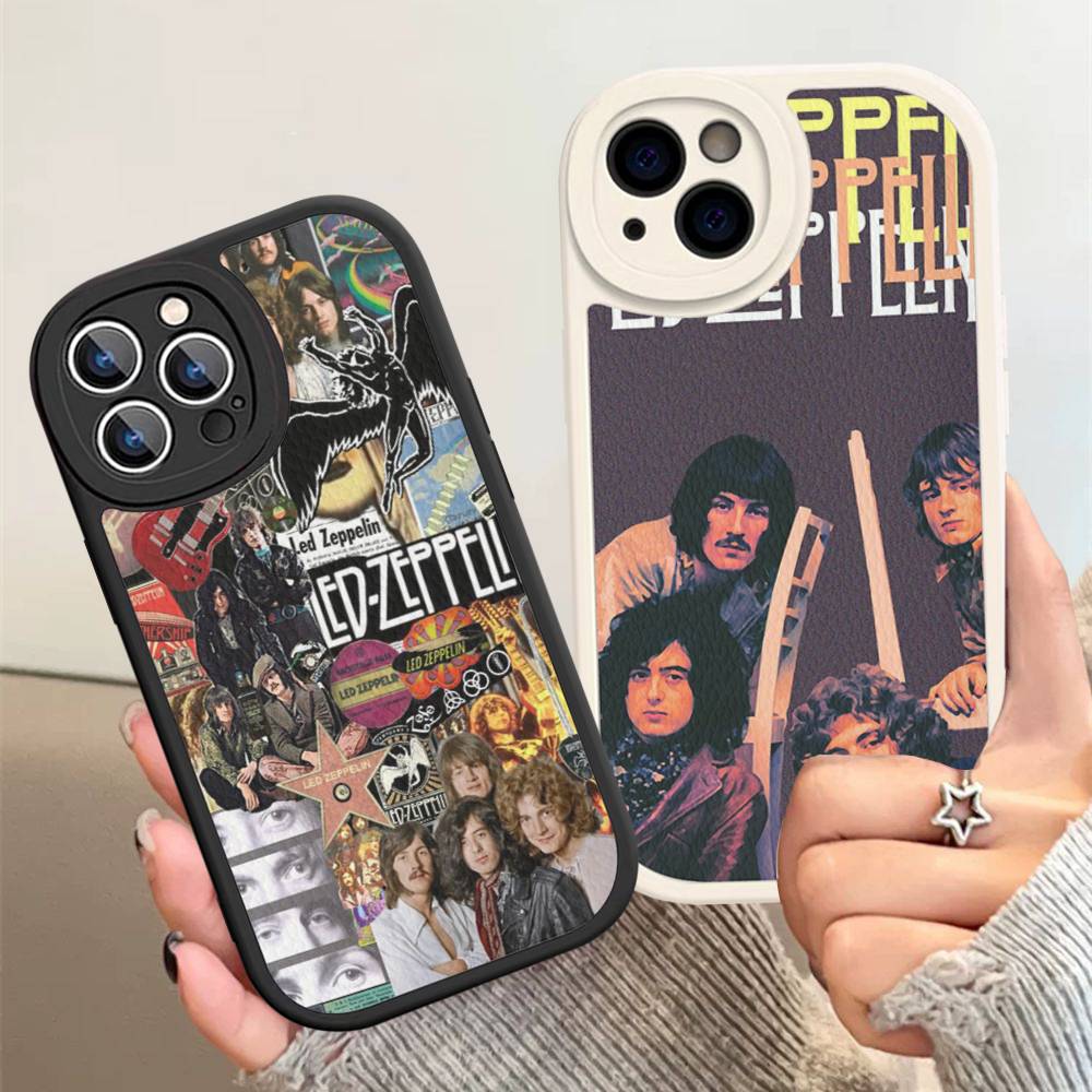 Band L-Led Z-Zeppelin Phone Case For IPhone 16 15 14 11 12 13 Pro Max Plus Back Leather Shell