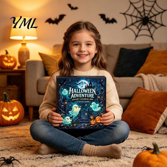 Advent Calendar for Friends 2D Acrylic Ghost Decor, Halloween 2026, Surprise Party Favors Gifts Kids Scary Healing Figures Decorations, Horror