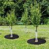 4 PCS Anti Grass Ring Weeding Barrier 15cm-42cm Weed Control Ground Cover New Non-Woven Tree Mulch