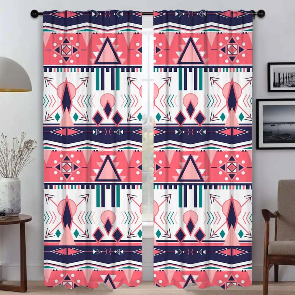 Шторы в стиле бохо для гостиной Шторы для комнаты 2-панельные Шторы для домашнего интерьера Украшения на Хэллоуин Жалюзи Разделительные шторы