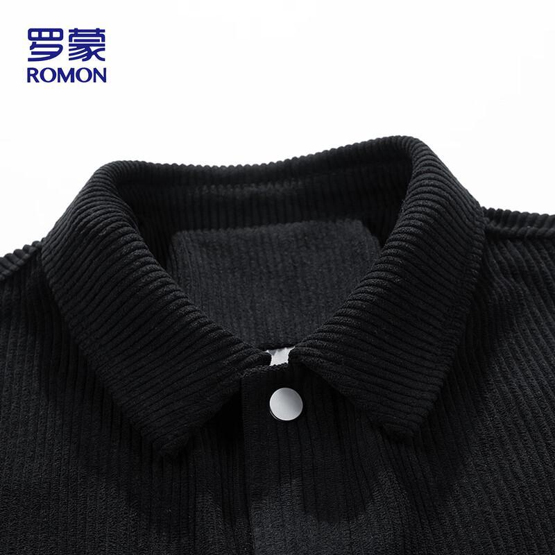 ROMON Men's Corduroy Collared Jacket