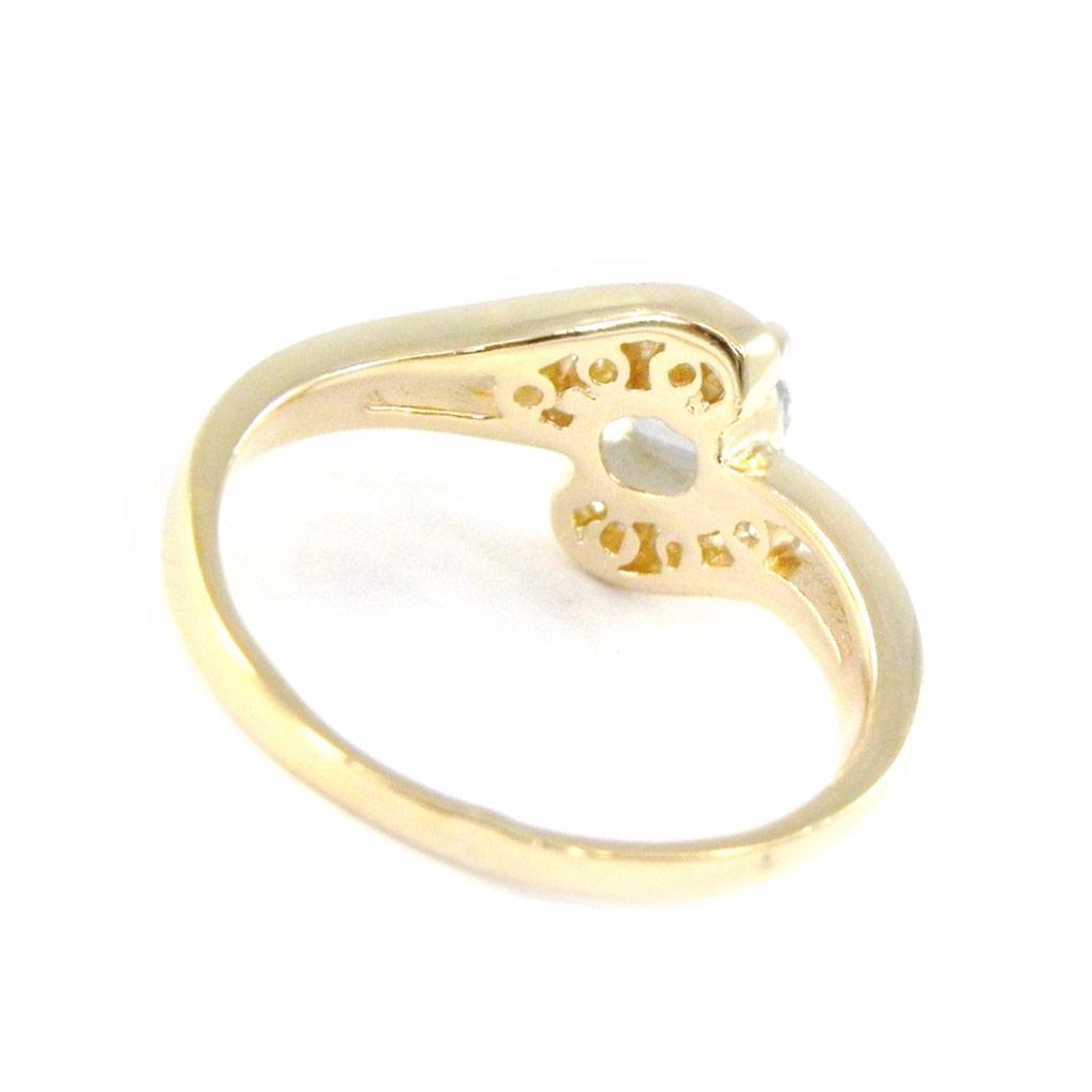 Ring Gold Plated 'Celestina' Golden Blue Topaz - 8 Mm