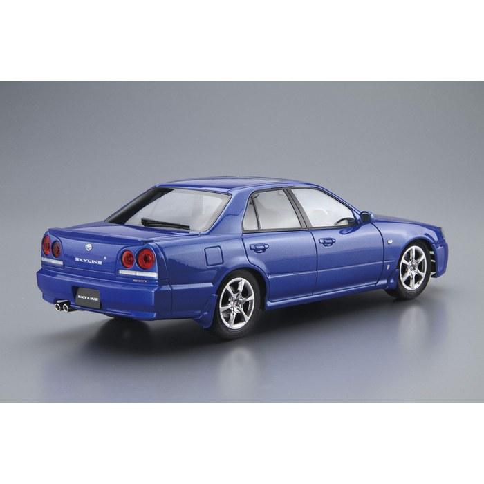 Aoshima 1/24 The Modelcar Series No. 88 Nissan ER34 Skyline 25GT Turbo 2001 Plastic Model