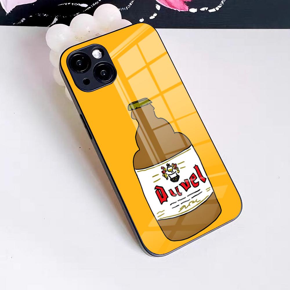 Чехол для телефона Duvel Beer для iPhone 17 Pro Max 16 15 14 Pro Max 13 11 X Xs Xr 8 7Plus Стеклянная крышка