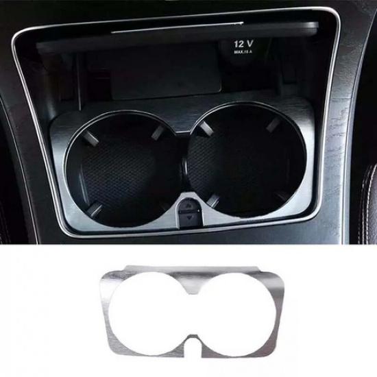 For Benz E-Class W213 Frame Trim Sliver Central Console Water Cup Aluminum 16-21