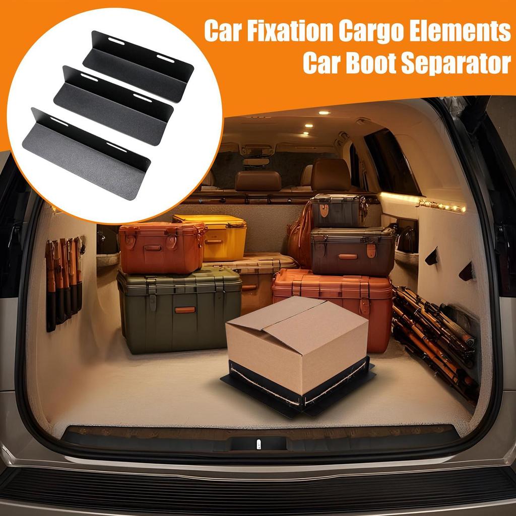 Car Trunk Separator Blocks Metal Luggage Fixation Trunk Organizer Adjustable Cargo Containment Grocery Fixation Blocks For Auto