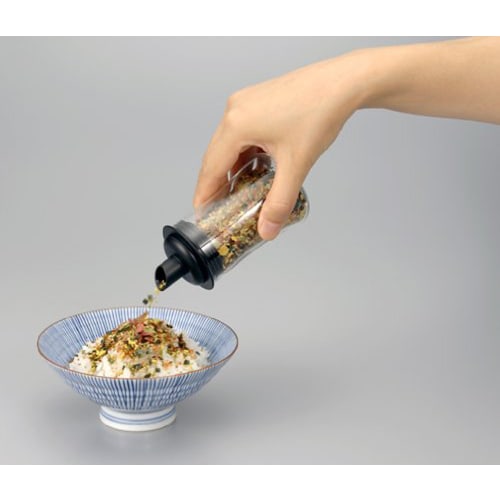 iwaki Heat-Resistant Glass Sprinkle Bottle, Black, KT5031-BKF