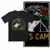 Coolmind YA004 100% Cotton Cool Lets Camp Print Men T Shirt Exclusive Graphic O-neck Men Tshirt Big Size Casual Tee Shirt Man