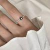Xiaomi BFCLUB Кольца Серебристого Цвета Для Женщин Широкие Белые Цвета Буквы Сердце Простые Модные Ретро Открытые Кольца Вечеринка Подарки Аксессуары