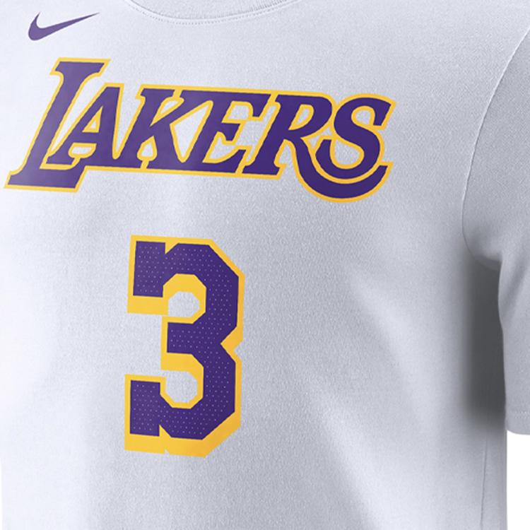 Nike Dri-FIT NBA Edition Davis Футболка с коротким рукавом Мужские топы Белые BQ1541-100