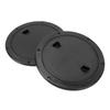 2PCS 8 Inch Deck Plate Round with Detachable Cover Antislip Excellent Rubber Sealing Inspection Hatch Cover for Marine