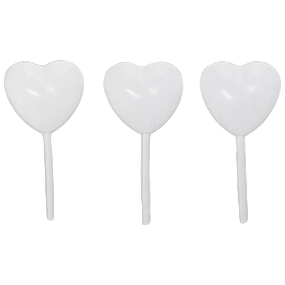 50pcs 4ml Plastic Squeeze Dropper Heart Shape Liquid Transfer Pipettes Holiday Decoration
