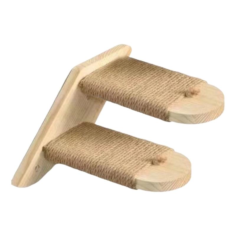 Натуральное дерево Кошки Лестница для лазания Настенная Эффективный по пространству Дизайн Игрушка-активность Для маленького дома И развлечения питомца