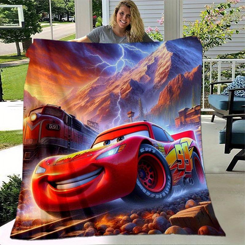 1pc. Lightning McQueen Car Blanket - Perfect for Home, Office, Outdoor Use, Gift Idea, Suitable for All Seasonsz0417210