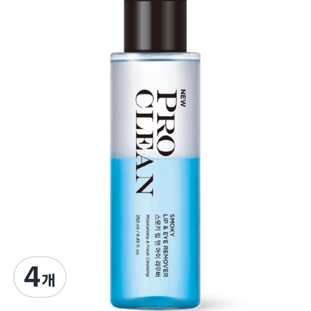 Tony Moly Pro Clean Smokey Lip & Eye Remover, 250 мл, 4 штуки