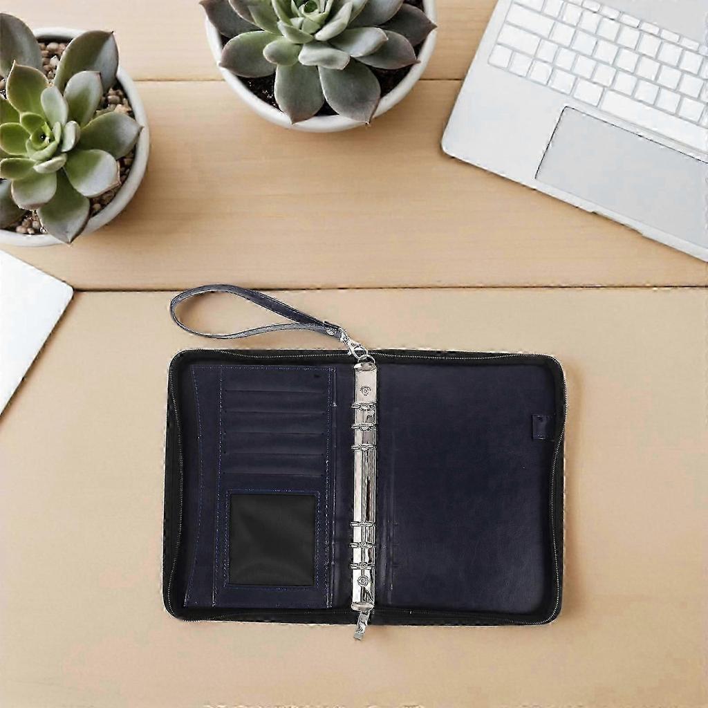 2026 Best!! Portfolio Binder with Zipper for Business Use Refillable Loose Leaf Binder