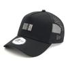 New Era 9FORTY Trucker Mesh Cap In Black with Metal Exclusive To and 940 Popular Size Stickers Adjustable Everyday Sports Baseball Cap A-Frame