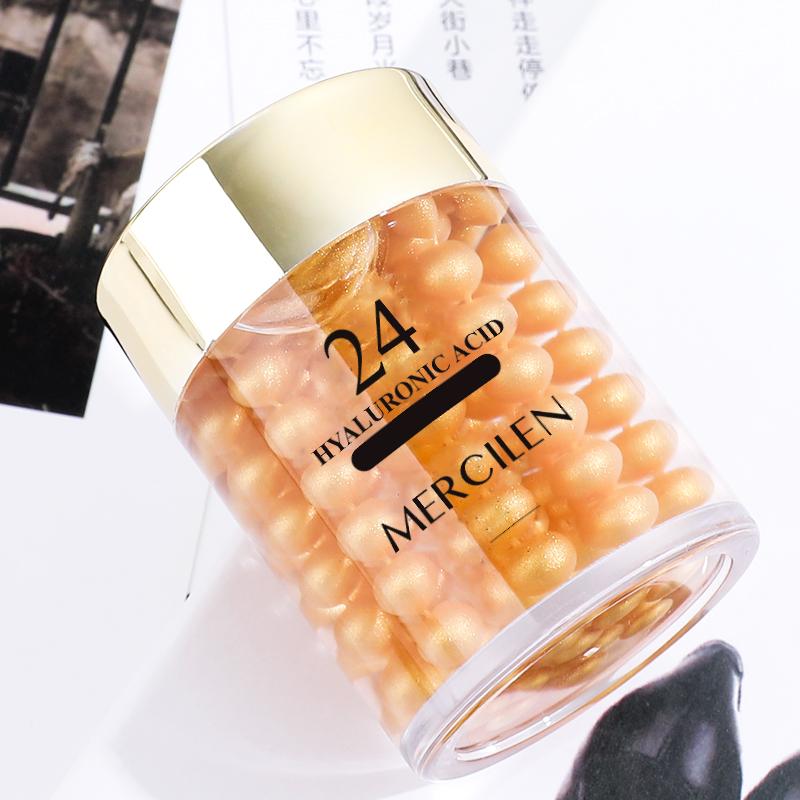 MERCILEN Крем для глаз с 24-каратным золотом и гиалуроновой кислотой, 60 г, уменьшает морщины под глазами, подтягивает и укрепляет глаза, крем для ухода за глазами против морщин