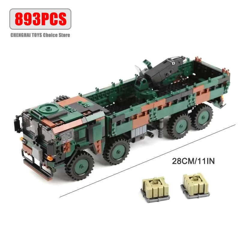 Ww2 Cannon Assault Armored Vehicle Battle Tank Car Truck Army Weapon Building Blocks Sets Model Boys Toys for Kids Gift