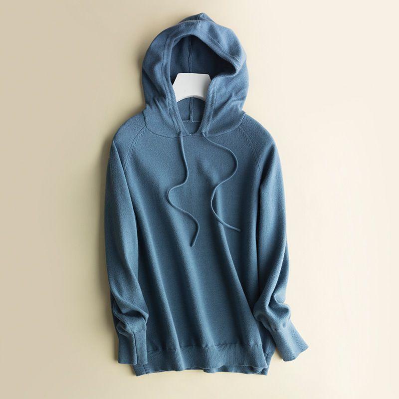 Women's Loose Sweater Knitted Soft Cashmere Hoodies Coat For Cozy Comfort