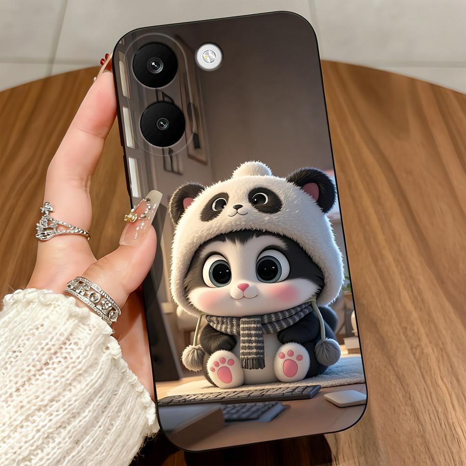 Для Xiaomi POCO X8 Pro Max 5G Чехлы Синий Чехол с Бантом-Сердечком Мягкий Матовый Силиконовый Защитный Черный Для POCO X8Pro Max Funda